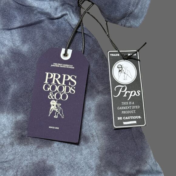 PRPS Goods & Co. Tie-Dye Graphic Tee Size XXL Navy NWT E101S551 - Picture 5 of 8